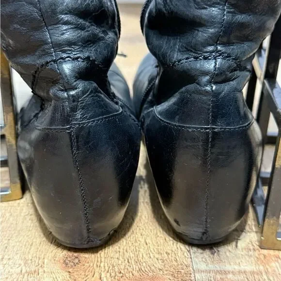 Vintage Prophecy Heeled Leather Boots Goth Steampunk Victorian black